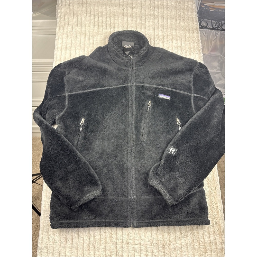 VTGPatagonia Men XLT Regulator R4 Polartec Windbloc Fleece Jacket Black READ‎